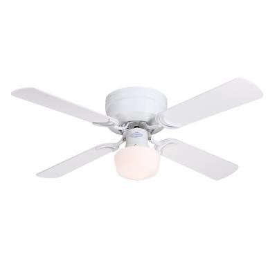 Casanova 42-Inch Indoor Ceiling Fan with LED Light Fixture, White Finish